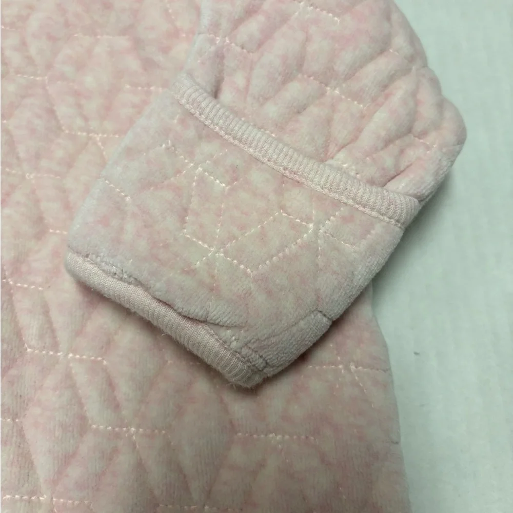 Nordstrom baby quilted bunting with fold over cuffs, size 6m